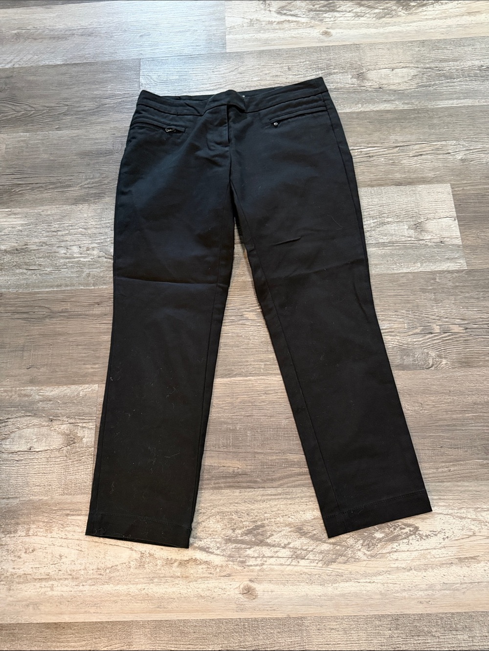 Dalia Collection Black Stretch Chinos